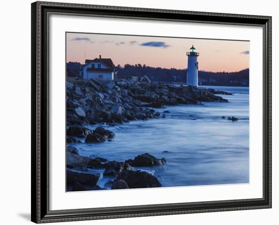 Portsmouth Harbor Lighthouse in New Castle, New Hampshire. Dawn-Jerry & Marcy Monkman-Framed Photographic Print