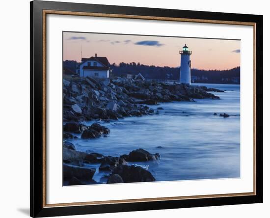 Portsmouth Harbor Lighthouse in New Castle, New Hampshire. Dawn-Jerry & Marcy Monkman-Framed Photographic Print