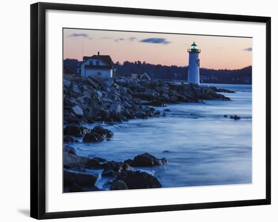 Portsmouth Harbor Lighthouse in New Castle, New Hampshire. Dawn-Jerry & Marcy Monkman-Framed Photographic Print