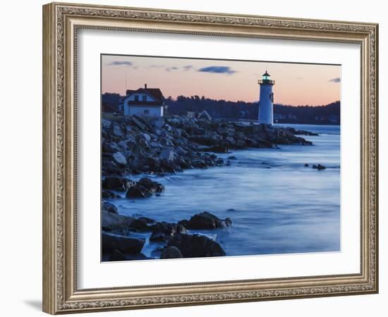 Portsmouth Harbor Lighthouse in New Castle, New Hampshire. Dawn-Jerry & Marcy Monkman-Framed Photographic Print