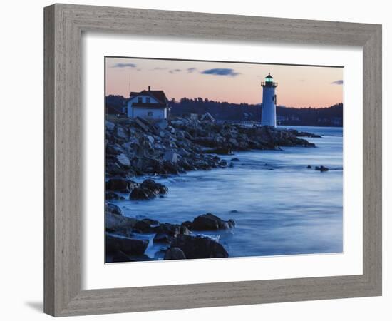 Portsmouth Harbor Lighthouse in New Castle, New Hampshire. Dawn-Jerry & Marcy Monkman-Framed Photographic Print