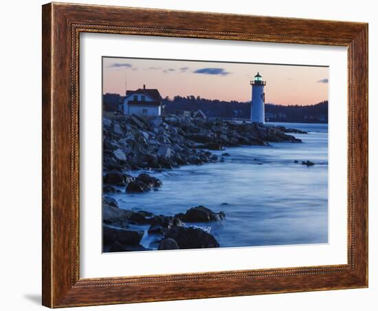 Portsmouth Harbor Lighthouse in New Castle, New Hampshire. Dawn-Jerry & Marcy Monkman-Framed Photographic Print