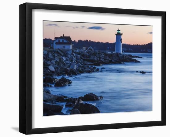Portsmouth Harbor Lighthouse in New Castle, New Hampshire. Dawn-Jerry & Marcy Monkman-Framed Photographic Print