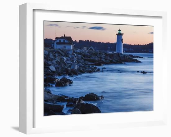 Portsmouth Harbor Lighthouse in New Castle, New Hampshire. Dawn-Jerry & Marcy Monkman-Framed Photographic Print