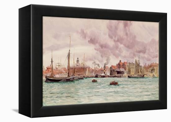 Portsmouth Harbour, 1884-John Brett-Framed Premier Image Canvas