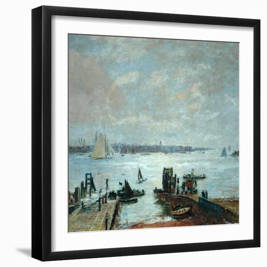 Portsmouth Harbour, 1907-John William Buxton Knight-Framed Giclee Print