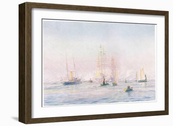 Portsmouth Harbour 1912, 1915-William Lionel Wyllie-Framed Giclee Print