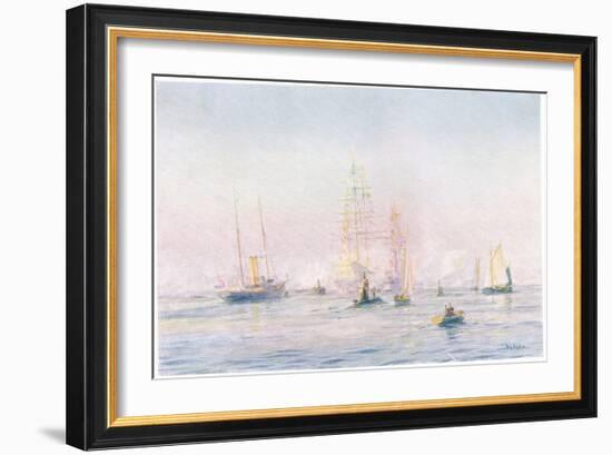 Portsmouth Harbour 1912, 1915-William Lionel Wyllie-Framed Giclee Print