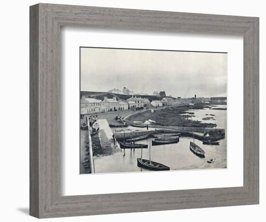 'Portstewart - The Harbour and Town', 1895-Unknown-Framed Photographic Print