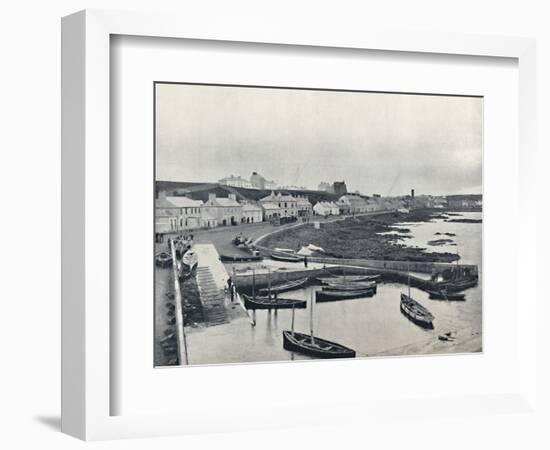 'Portstewart - The Harbour and Town', 1895-Unknown-Framed Photographic Print