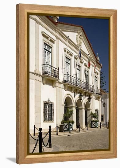 Portugal, Algarve, Faro, Old Town, Largo There Se-Chris Seba-Framed Premier Image Canvas