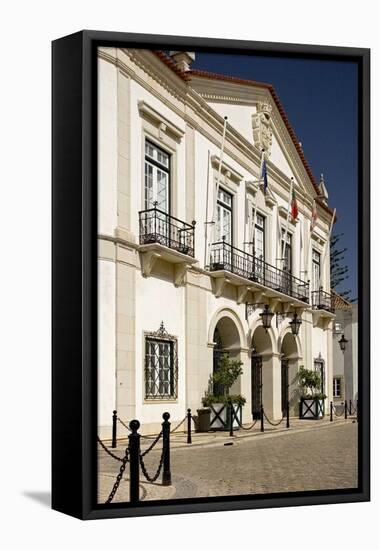 Portugal, Algarve, Faro, Old Town, Largo There Se-Chris Seba-Framed Premier Image Canvas