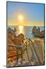 Portugal, Algarve, Lagos, Sunrise over Camilo Beach (Praia Do Camilo)-Alan Copson-Mounted Photographic Print