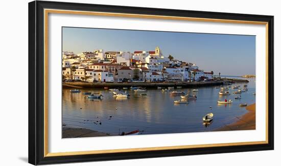 Portugal, Algarve, Portimao, Ferragudo, Townscape, Morning Mood-Chris Seba-Framed Photographic Print