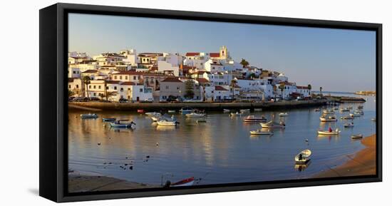Portugal, Algarve, Portimao, Ferragudo, Townscape, Morning Mood-Chris Seba-Framed Premier Image Canvas