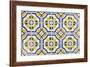 Portugal. Aveiro. Blue and Yellow Tile Work in the Historic District-Emily Wilson-Framed Photographic Print