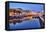 Portugal, Aveiro, Moliceiro Boats Along the Main Canal of Aveiro-Terry Eggers-Framed Premier Image Canvas