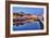 Portugal, Aveiro, Moliceiro Boats Along the Main Canal of Aveiro-Terry Eggers-Framed Photographic Print