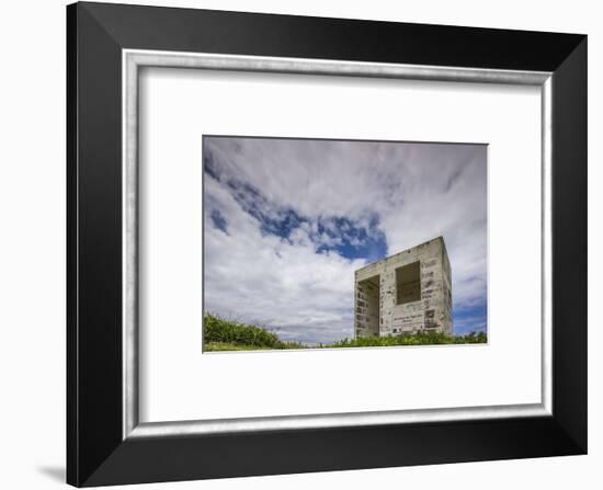 Portugal, Azores, Sao Miguel Island, Cintrao. Ponta de Cintrao, whale watching refuge-Walter Bibikow-Framed Photographic Print