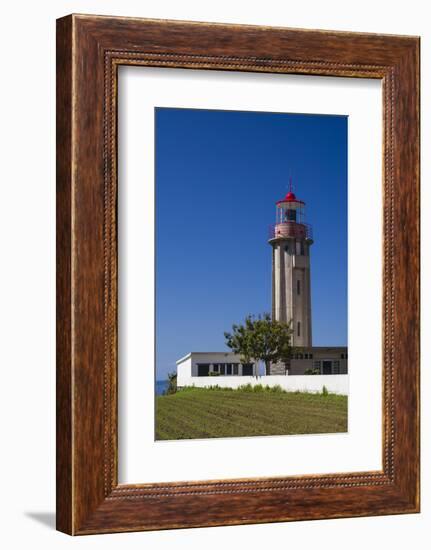 Portugal, Azores, Sao Miguel Island, Povoacao lighthouse-Walter Bibikow-Framed Photographic Print