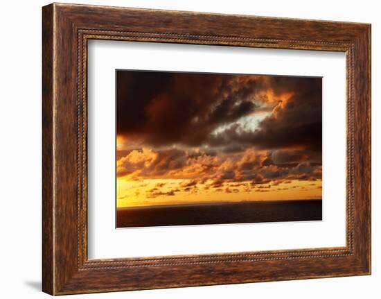 Portugal, Azores. Sunrise-Kymri Wilt-Framed Photographic Print