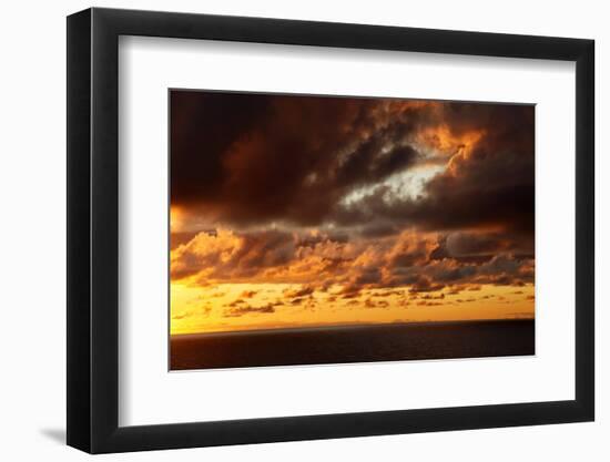 Portugal, Azores. Sunrise-Kymri Wilt-Framed Photographic Print