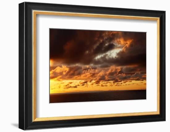 Portugal, Azores. Sunrise-Kymri Wilt-Framed Photographic Print