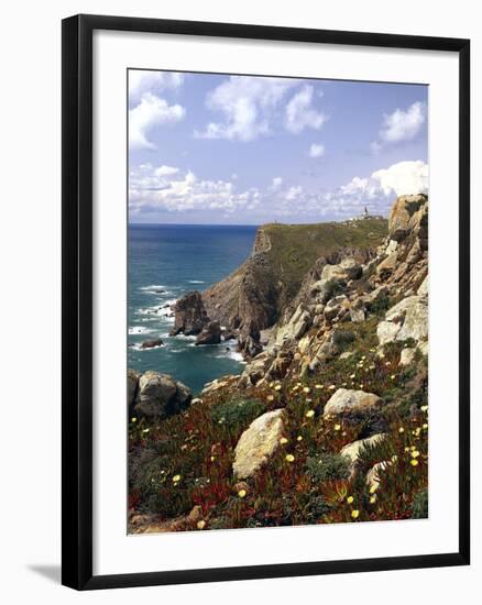 Portugal, Cabo Da Roca, Atlantikkv¼ste , Urlaubsort, Reiseziel, Kap, Atlantischer Ozean-Thonig-Framed Photographic Print