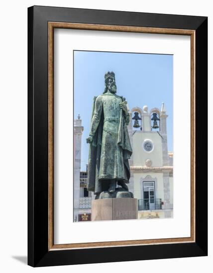 Portugal, Cascais, Statue of D. Pedro Iv in Praca 5 de Outubro-Jim Engelbrecht-Framed Photographic Print