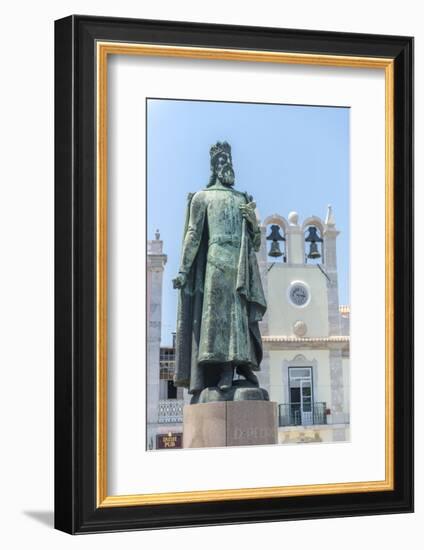 Portugal, Cascais, Statue of D. Pedro Iv in Praca 5 de Outubro-Jim Engelbrecht-Framed Photographic Print