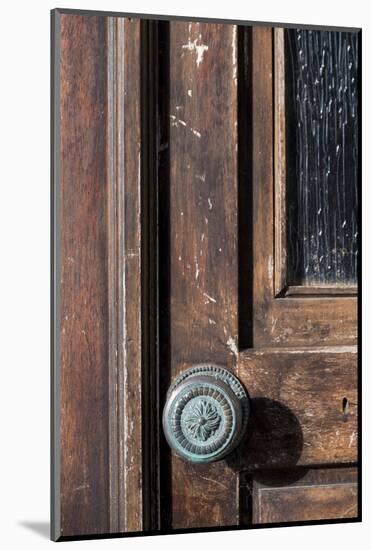 Portugal. Central Region, Aveiro. 'Portuguese Venice'. Door knob.-Emily Wilson-Mounted Photographic Print