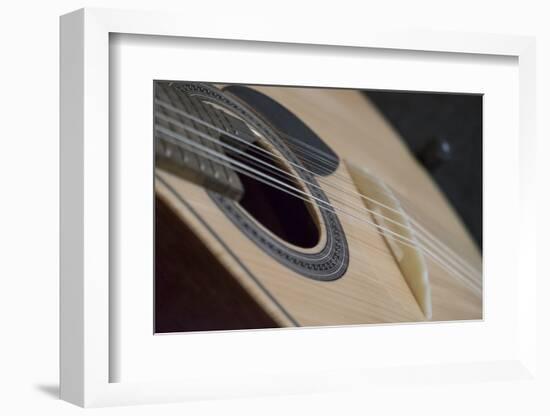 Portugal, Coimbra. Fado Musician's Portuguese Guitar Head, Sound Box, Pegs and Strings-Emily Wilson-Framed Photographic Print