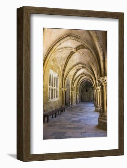 Portugal, Coimbra. Old Cathedral Cloister. Archways, Walking Paths, Courtyard-Emily Wilson-Framed Photographic Print