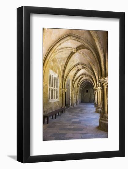 Portugal, Coimbra. Old Cathedral Cloister. Archways, Walking Paths, Courtyard-Emily Wilson-Framed Photographic Print