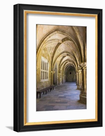 Portugal, Coimbra. Old Cathedral Cloister. Archways, Walking Paths, Courtyard-Emily Wilson-Framed Photographic Print