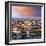 Portugal, Coimbra, Overview at Dusk(Mr)-Shaun Egan-Framed Photographic Print