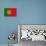 Portugal Country Flag - Letterpress-Lantern Press-Art Print displayed on a wall