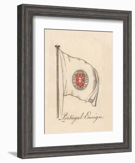 'Portugal Ensign', 1838-Unknown-Framed Giclee Print