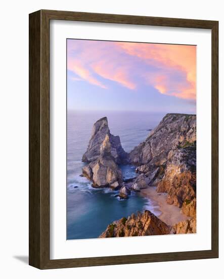 Portugal, Estramadura, Ursa , Seascape at Dusk-Shaun Egan-Framed Photographic Print