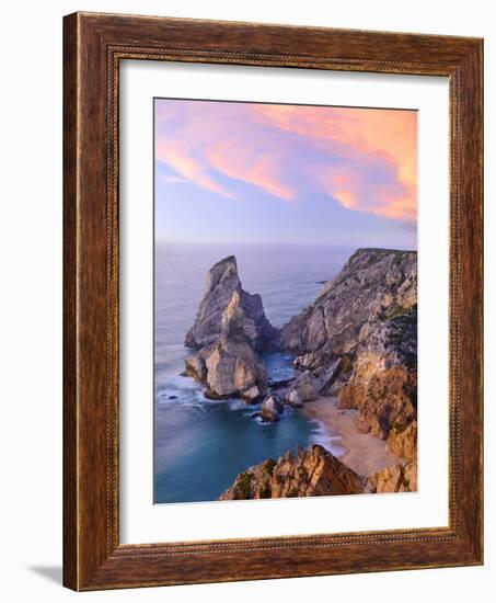 Portugal, Estramadura, Ursa , Seascape at Dusk-Shaun Egan-Framed Photographic Print