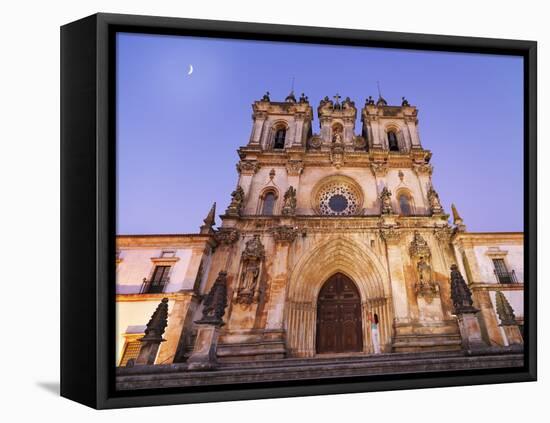 Portugal, Estremadura, Alcobaca, Facade of Santa Maria De Alcobaca Monastery-Shaun Egan-Framed Premier Image Canvas