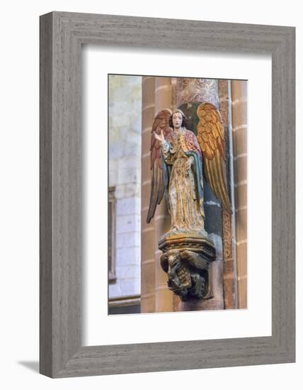 Portugal, Evora, Cathedral of Evora, Angel Statue-Jim Engelbrecht-Framed Photographic Print