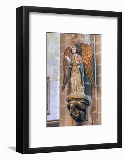 Portugal, Evora, Cathedral of Evora, Angel Statue-Jim Engelbrecht-Framed Photographic Print