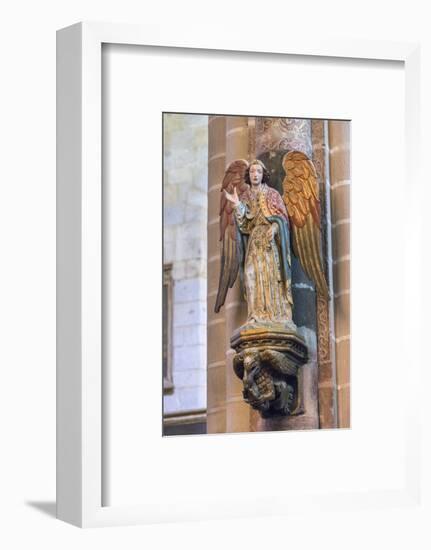 Portugal, Evora, Cathedral of Evora, Angel Statue-Jim Engelbrecht-Framed Photographic Print