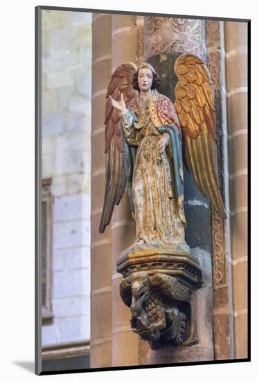 Portugal, Evora, Cathedral of Evora, Angel Statue-Jim Engelbrecht-Mounted Photographic Print