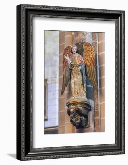 Portugal, Evora, Cathedral of Evora, Angel Statue-Jim Engelbrecht-Framed Photographic Print