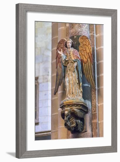 Portugal, Evora, Cathedral of Evora, Angel Statue-Jim Engelbrecht-Framed Photographic Print