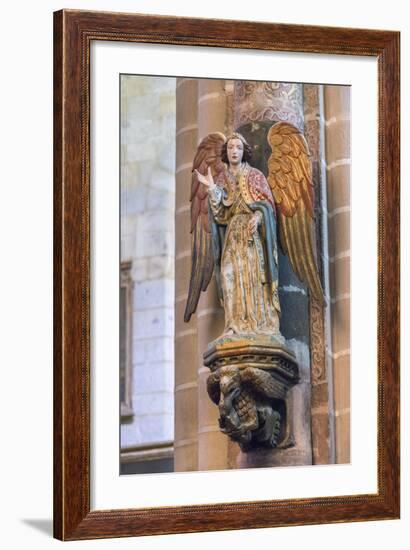 Portugal, Evora, Cathedral of Evora, Angel Statue-Jim Engelbrecht-Framed Photographic Print