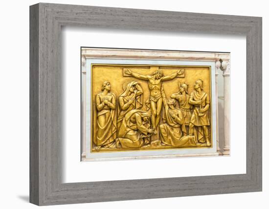 Portugal, Fatima, Stations of the Cross Inside Basilica-Jim Engelbrecht-Framed Photographic Print