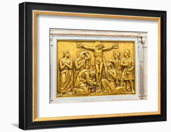 Portugal, Fatima, Stations of the Cross Inside Basilica-Jim Engelbrecht-Framed Photographic Print